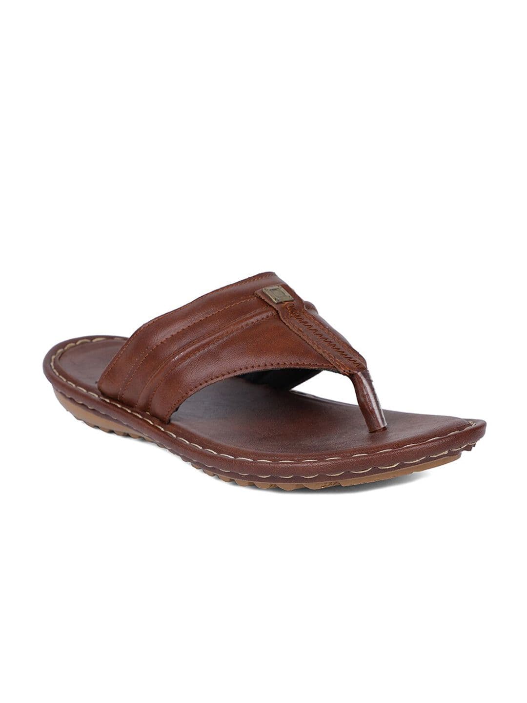 Bata Men Brown Comfort Sandals - view 1