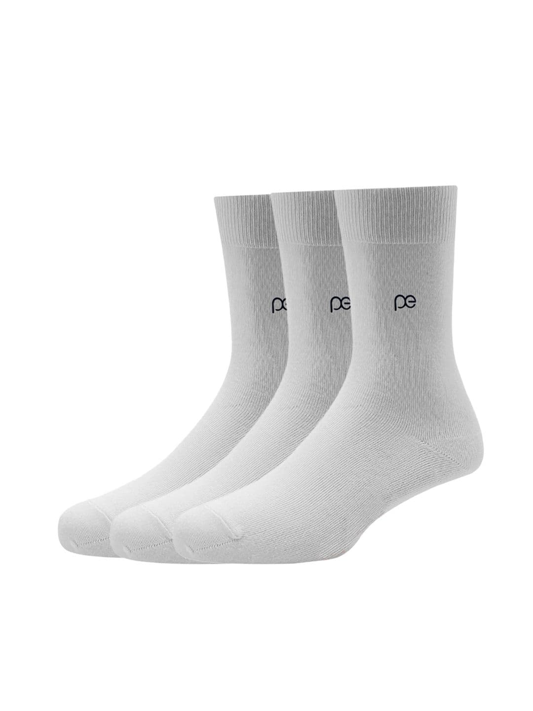 Peter England Men White Pack of 3 Calf Length Socks - view 1