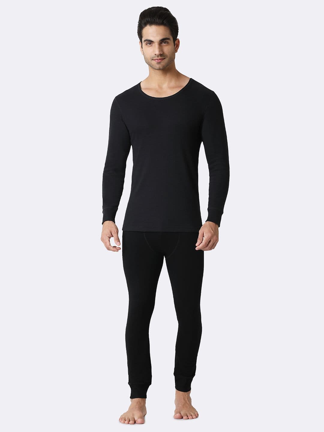 Van Heusen Innerwear Men Solid Antibacterial Long Sleeves Thermal Top - view 1