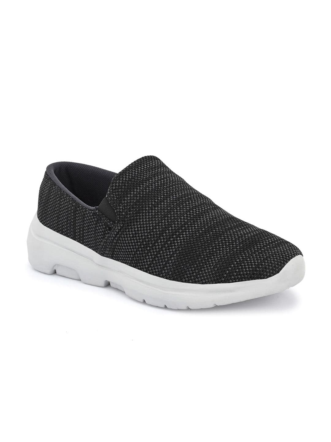 OFF LIMITS Men Black Charcoal Mesh Walking Non-Marking Slip On Shoes - view 1