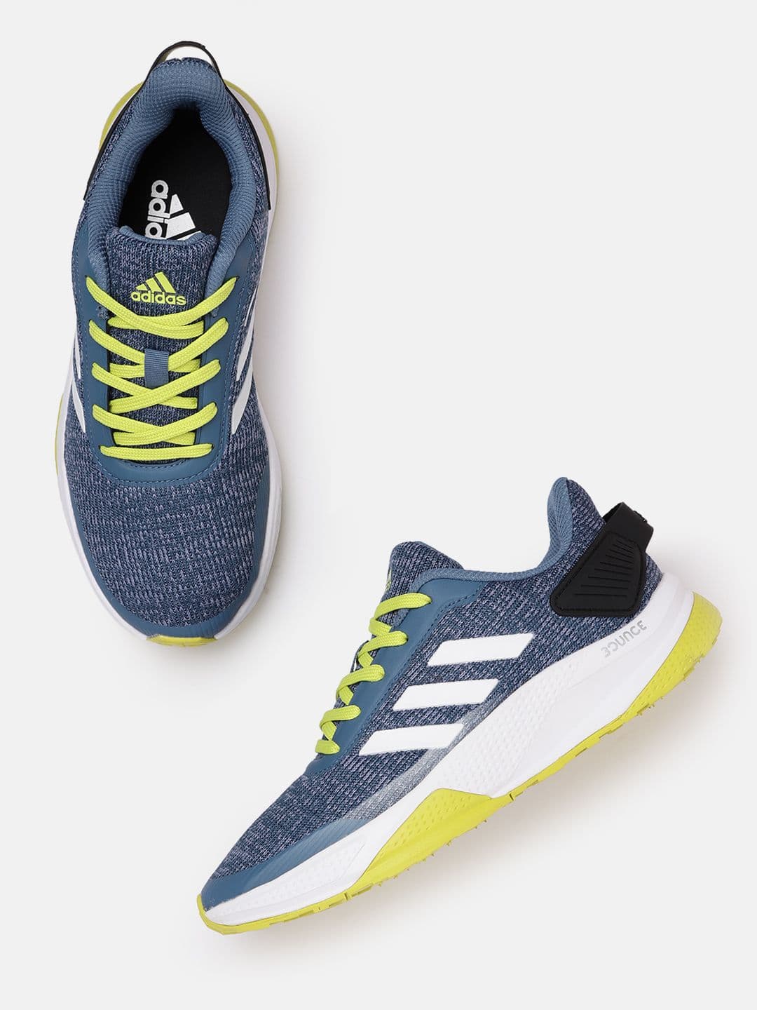 ADIDAS Men Blue & White Woven Design Run Steady Running Shoes - view 1