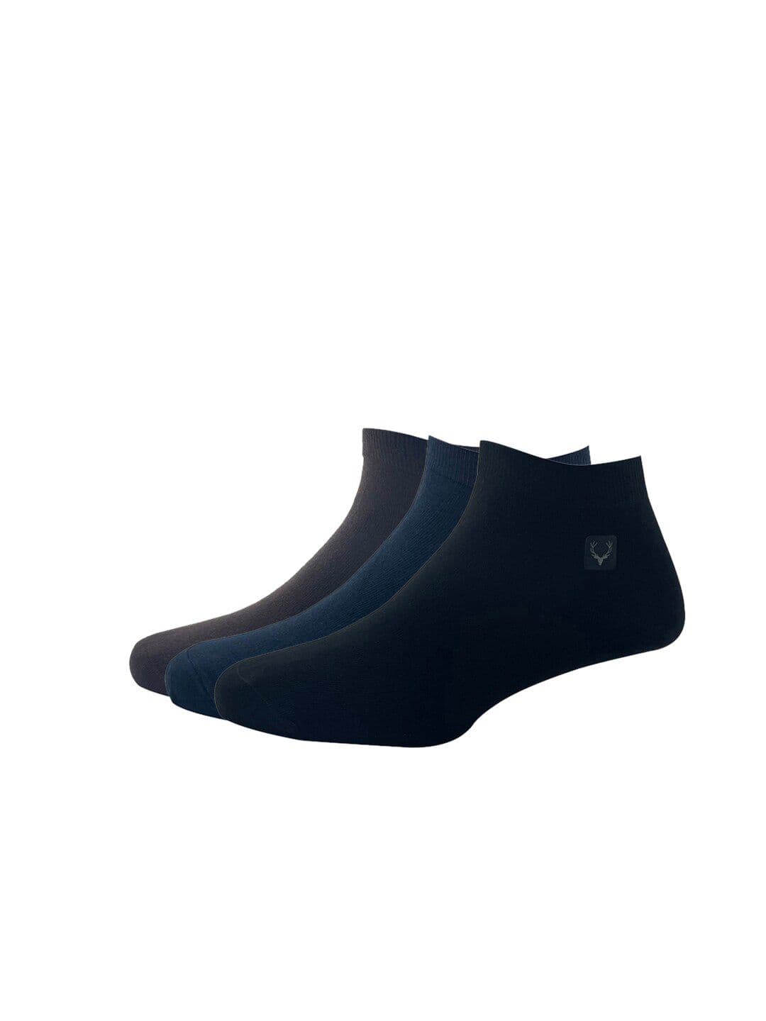 Allen Solly Men Pack Of 3 Black Solid Ankle-Length Socks - view 1