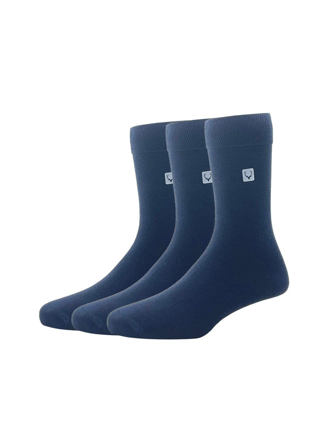 Allen Solly Men Pack Of 3 Solid Calf-Length Socks - view 1