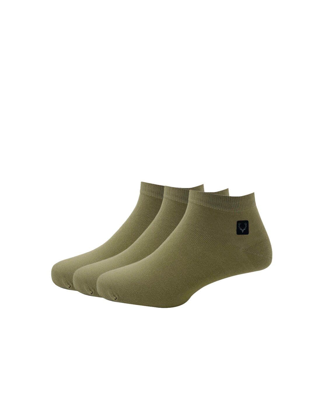 Allen Solly Men Pack Of 3 Beige Solid Ankle-Length Socks - view 1