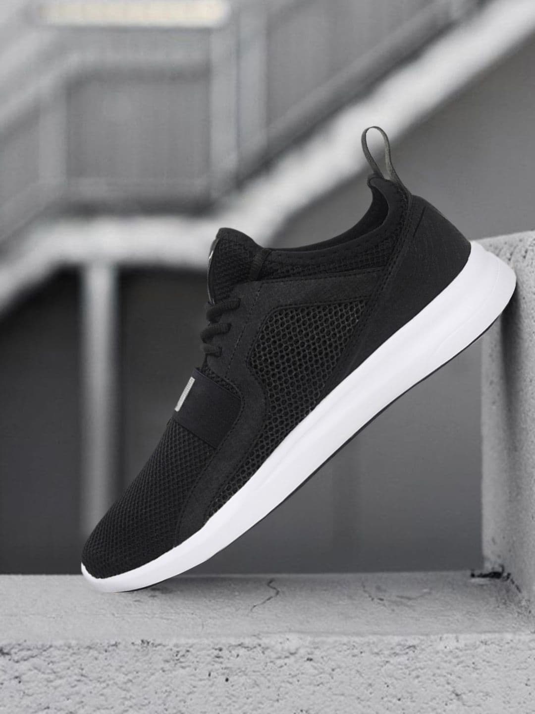 Puma Men Black Troy MU Running Shoes - view 1