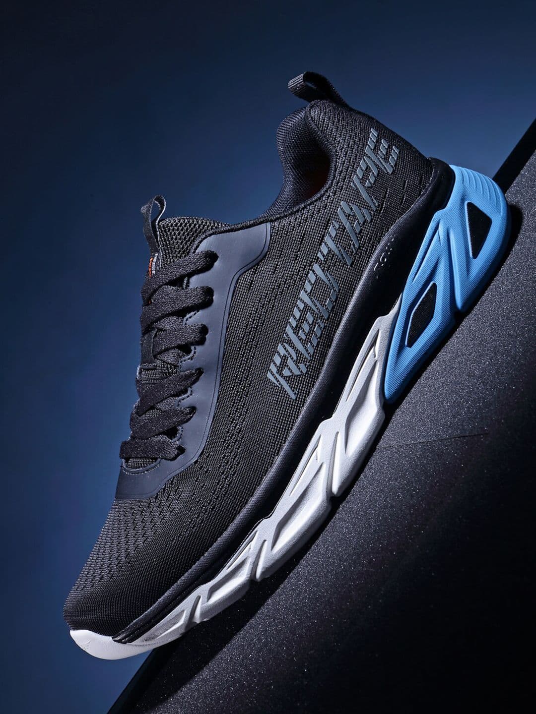 Red Tape Men Black & Blue Walking Shoes - view 1