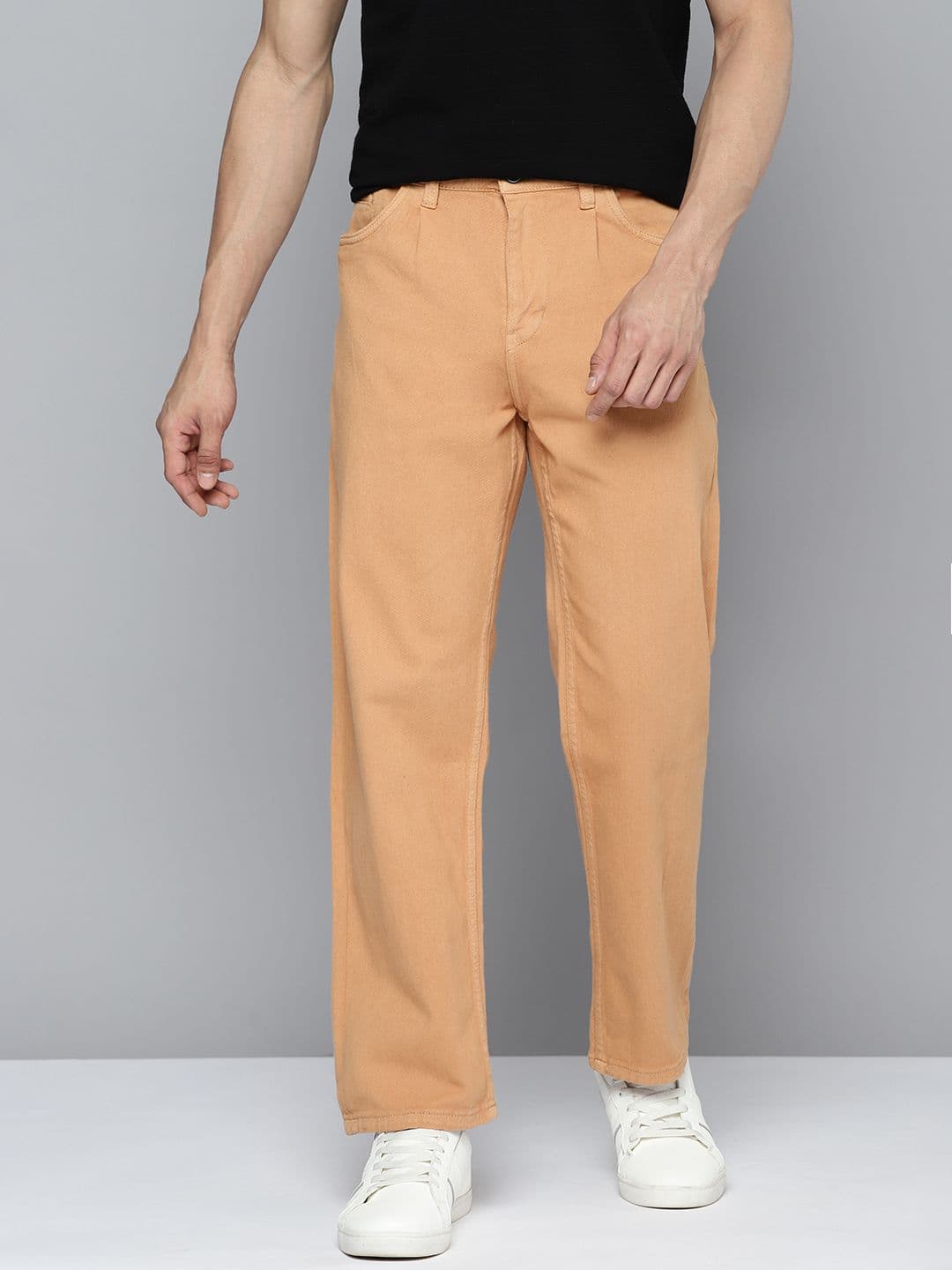 Mast & Harbour Men Straight Fit Stretchable Jeans - view 1