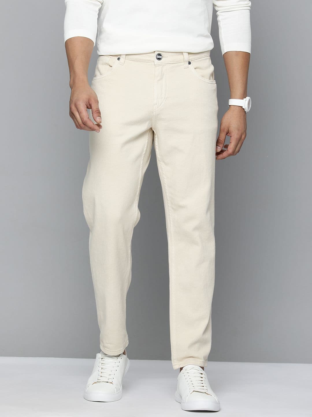 Mast & Harbour Men Slim Tapered Fit Stretchable Jeans