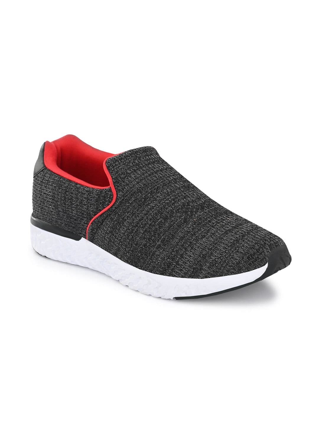 OFF LIMITS Men Black & Red Mesh Walking Non-Marking Shoes - view 1