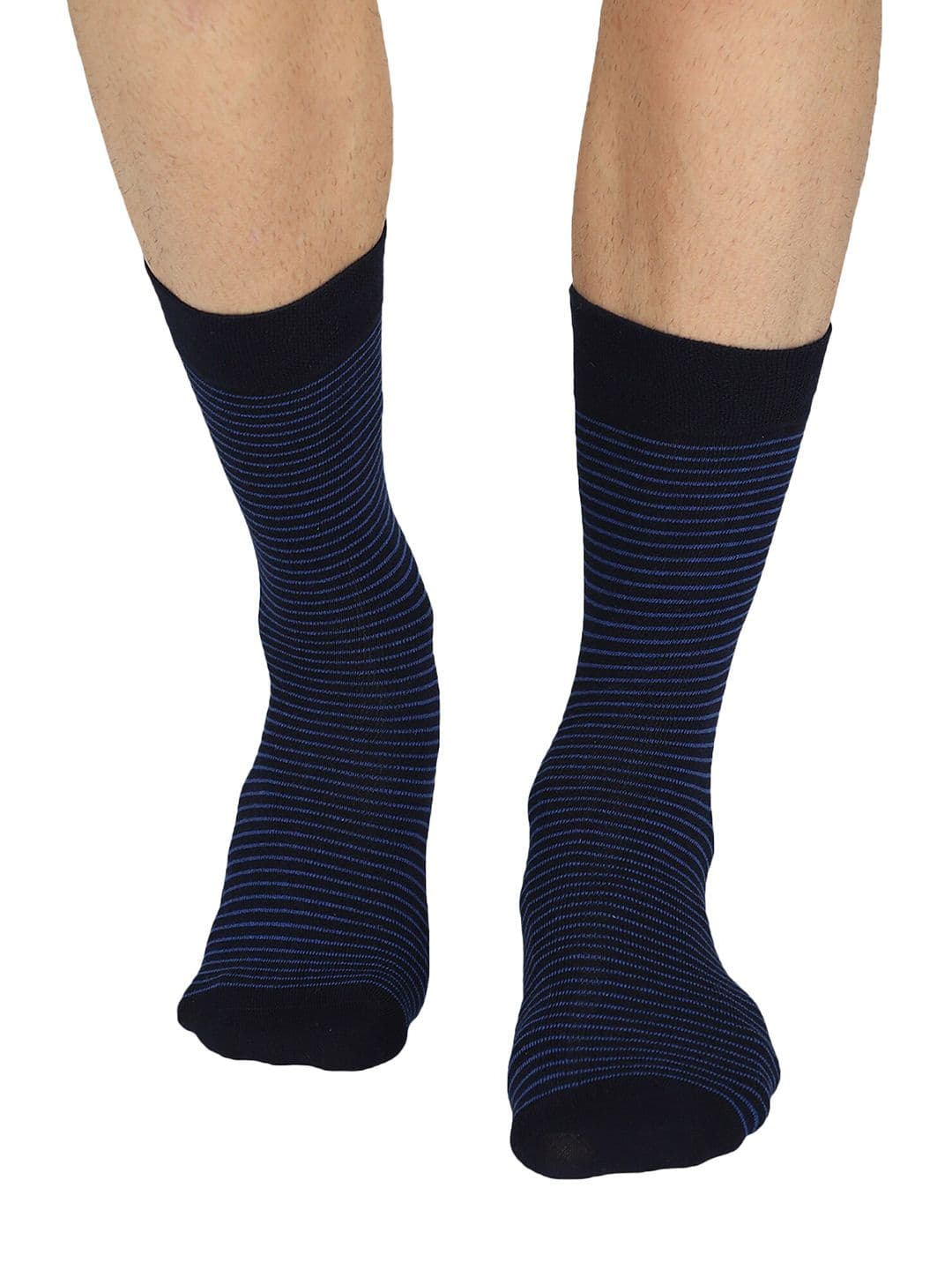 Bodycare Men Navy Blue & Black Pack Of 2 Socks - view 1