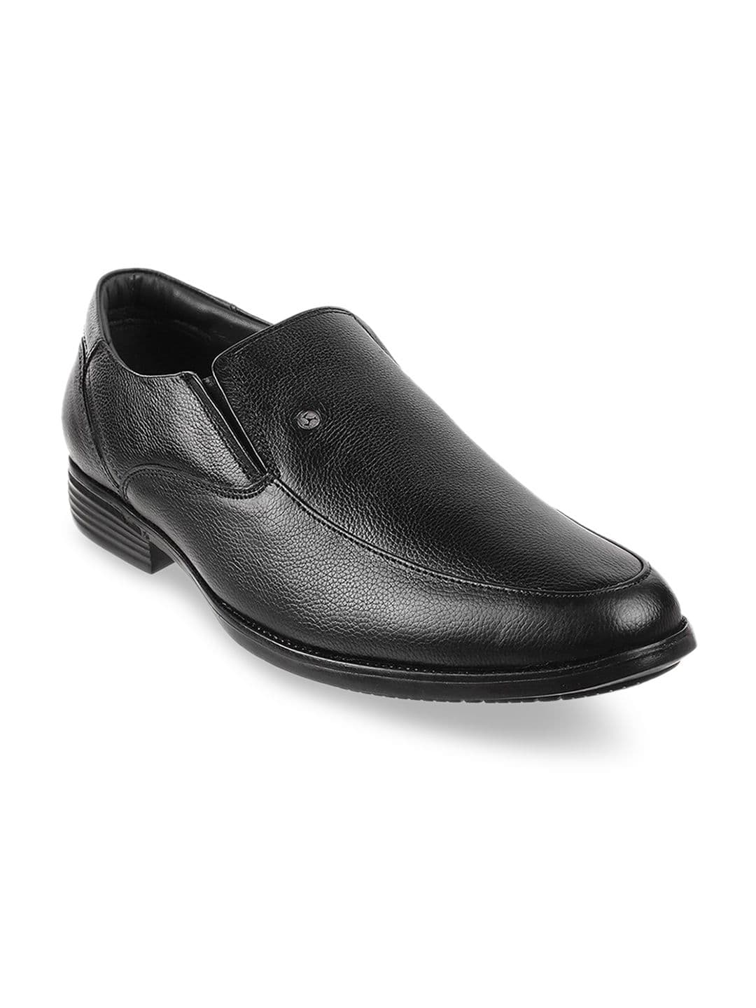 Mochi Men Black Solid Formal Slip-on - view 1