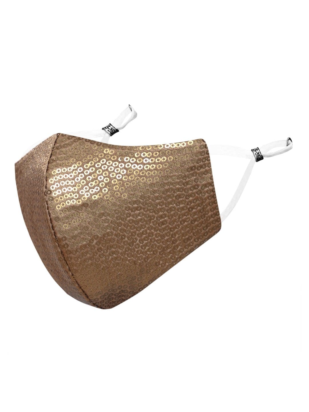 MASQ Golden Sequinned 4-Ply Reusable Anti-Pollution Cloth Mask - view 1