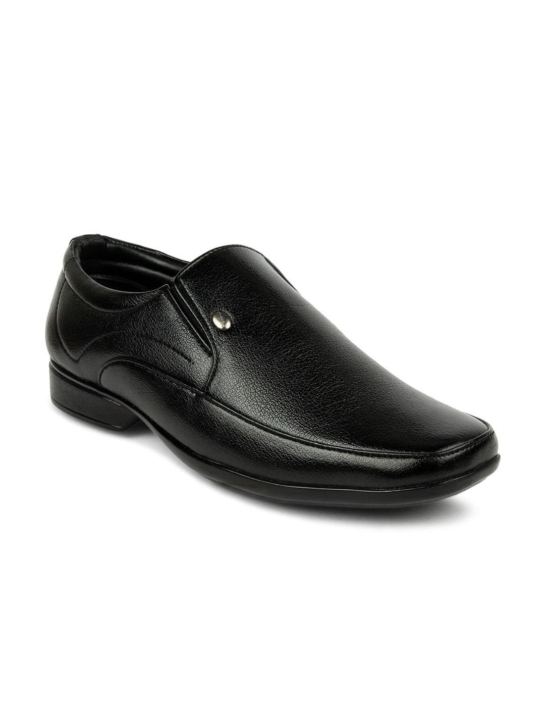 Action Men Black Solid Formal Slip-ons - view 1