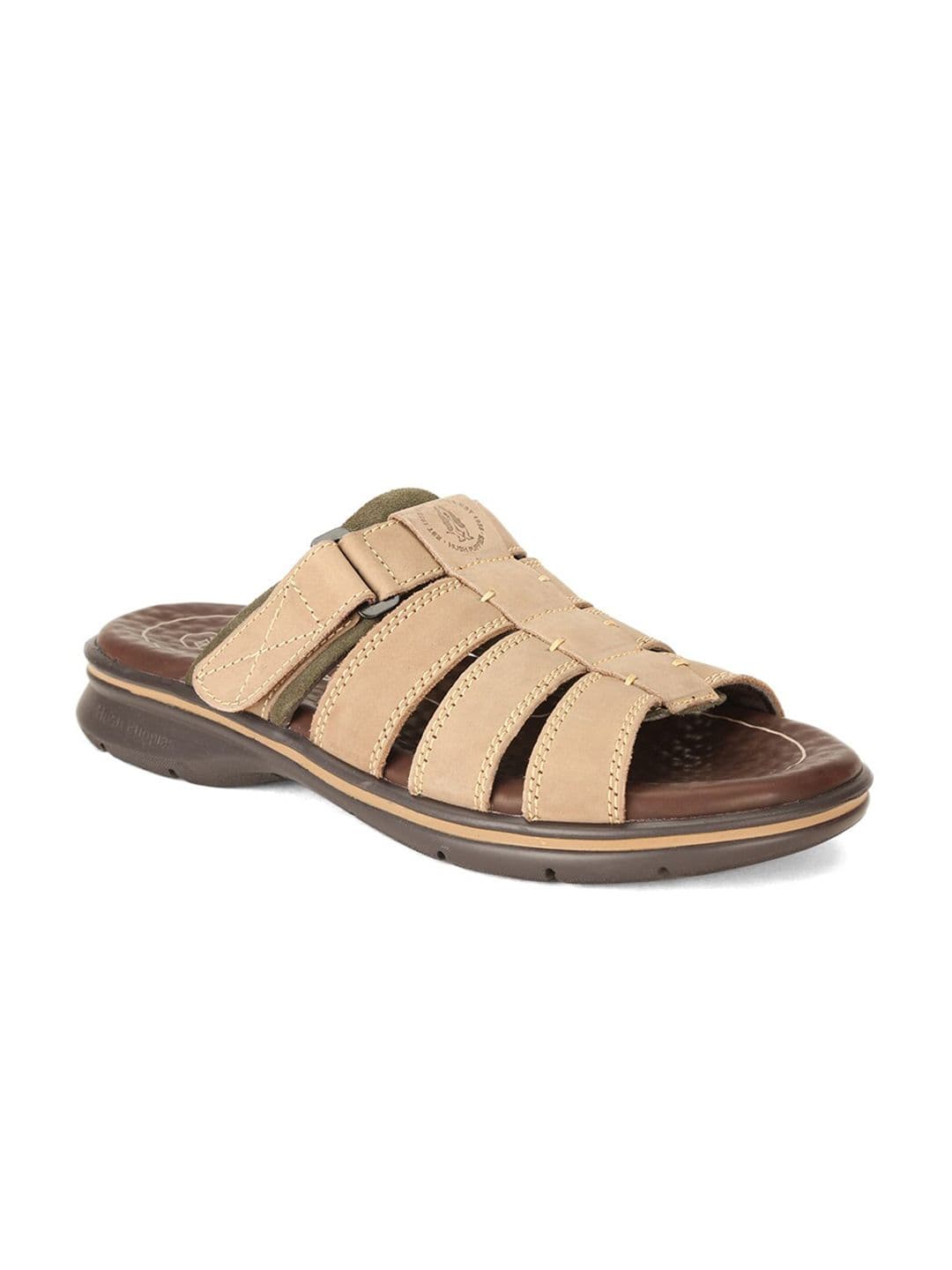 Hush Puppies Men Brown Leather Comfort Sandals - view 1
