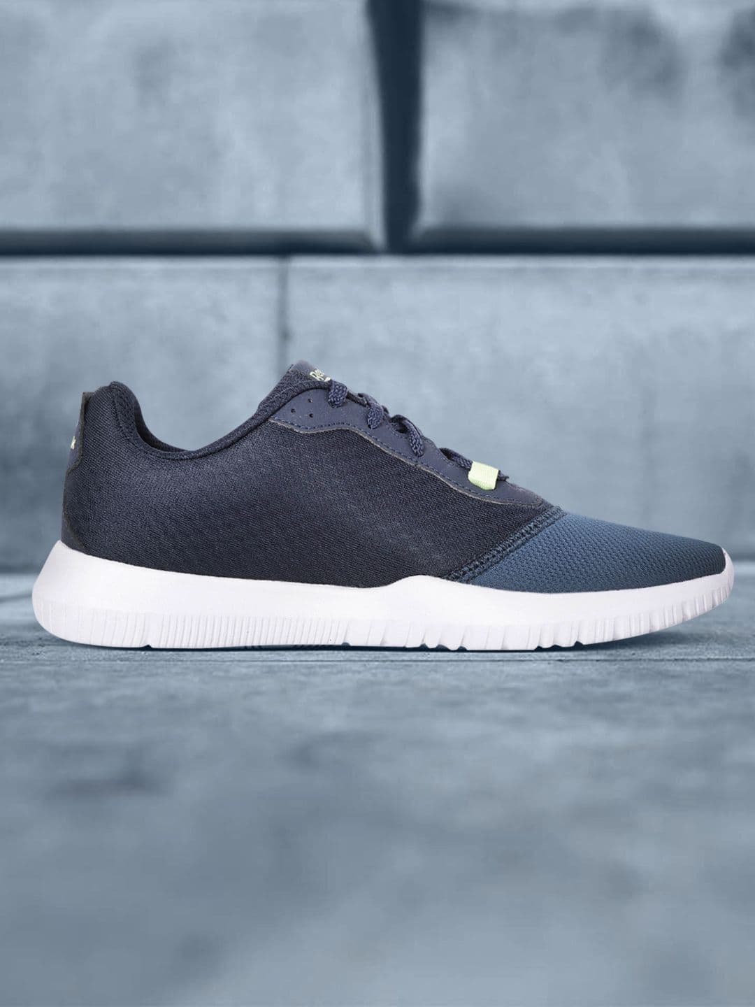 Reebok Men Navy Blue Woven Design Edgility Running Shoes - view 1