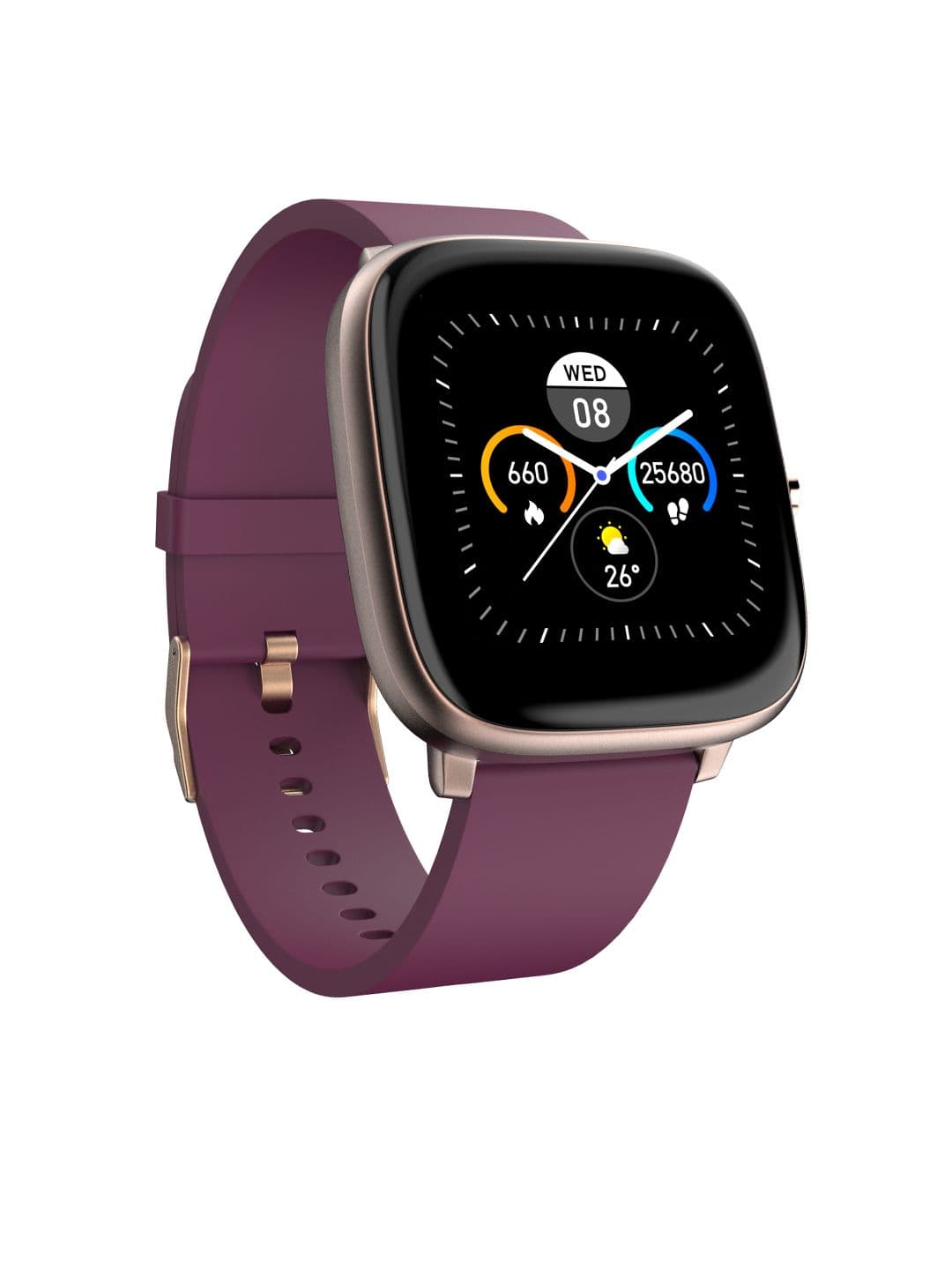 Noise ColorFit Qube Oxy Smartwatch - Deep Wine - view 1