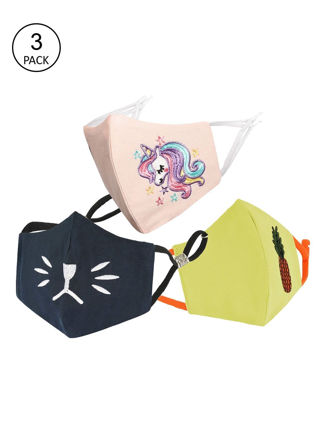 MASQ Unisex Kids Pack of 3 Mask - view 1
