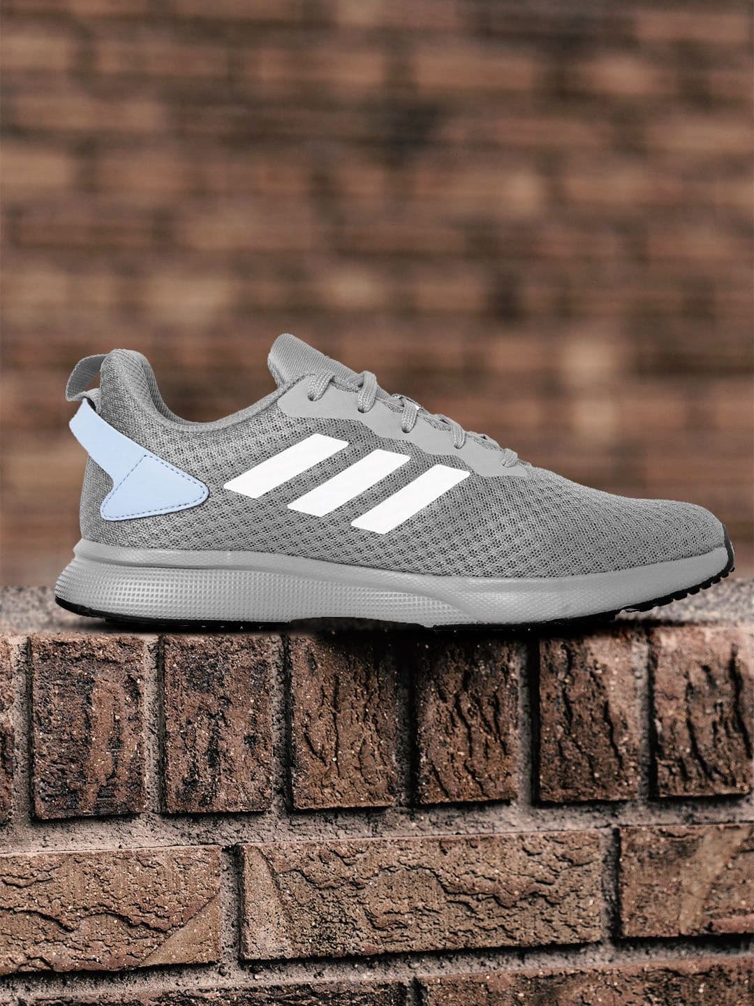 ADIDAS Men Grey Woven Design Harquin Running Shoes - view 1