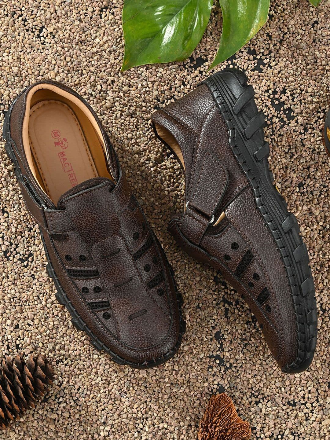 Mactree Men Brown Shoe Style Sandals - view 1