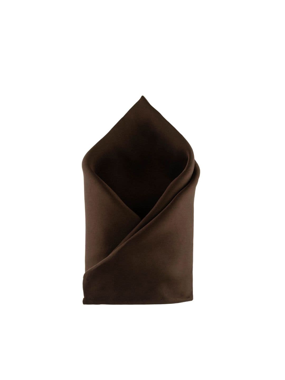 The Tie Hub Men Brown Solid Pocket Squares - view 1