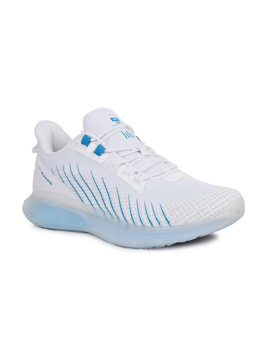 JQR Men BOUNCER White Mesh Running Shoes - view 1