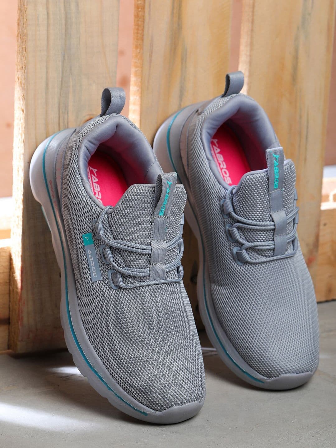 ABROS Women Grey Shock Proof Memory Cloud Mesh Running Shoes - view 1
