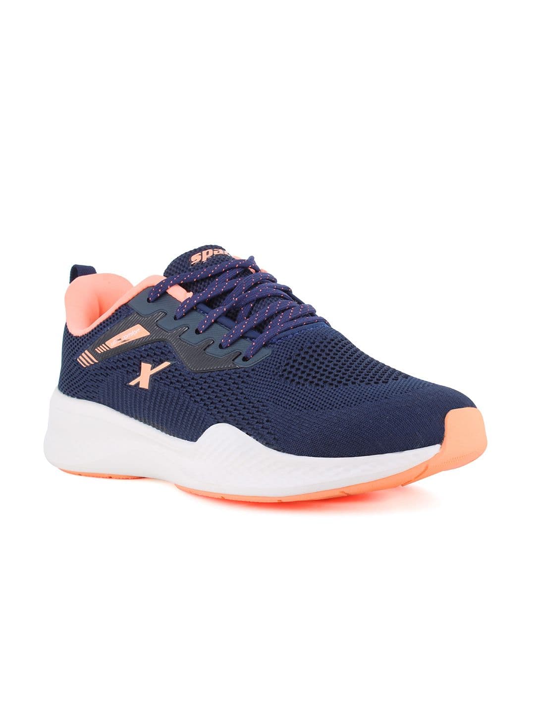 Sparx Women Navy Blue Mesh Running Non-Marking Sports Shoes - view 1