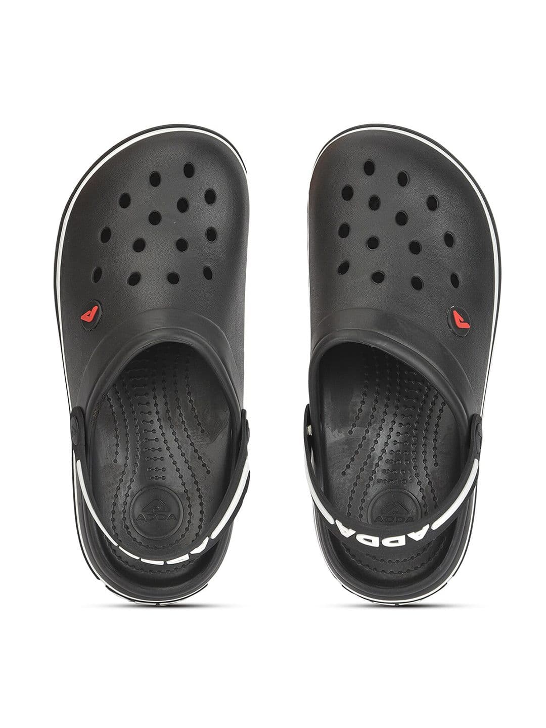 Adda Men Black Rubber Clogs - view 1
