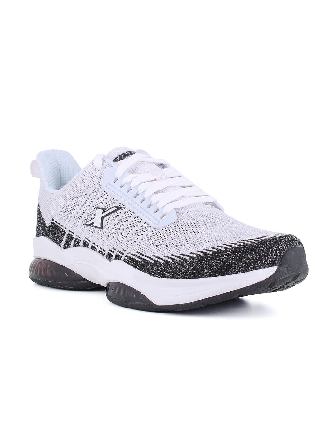 Sparx Men White & Black Mesh Running Non-Marking Shoes - view 1