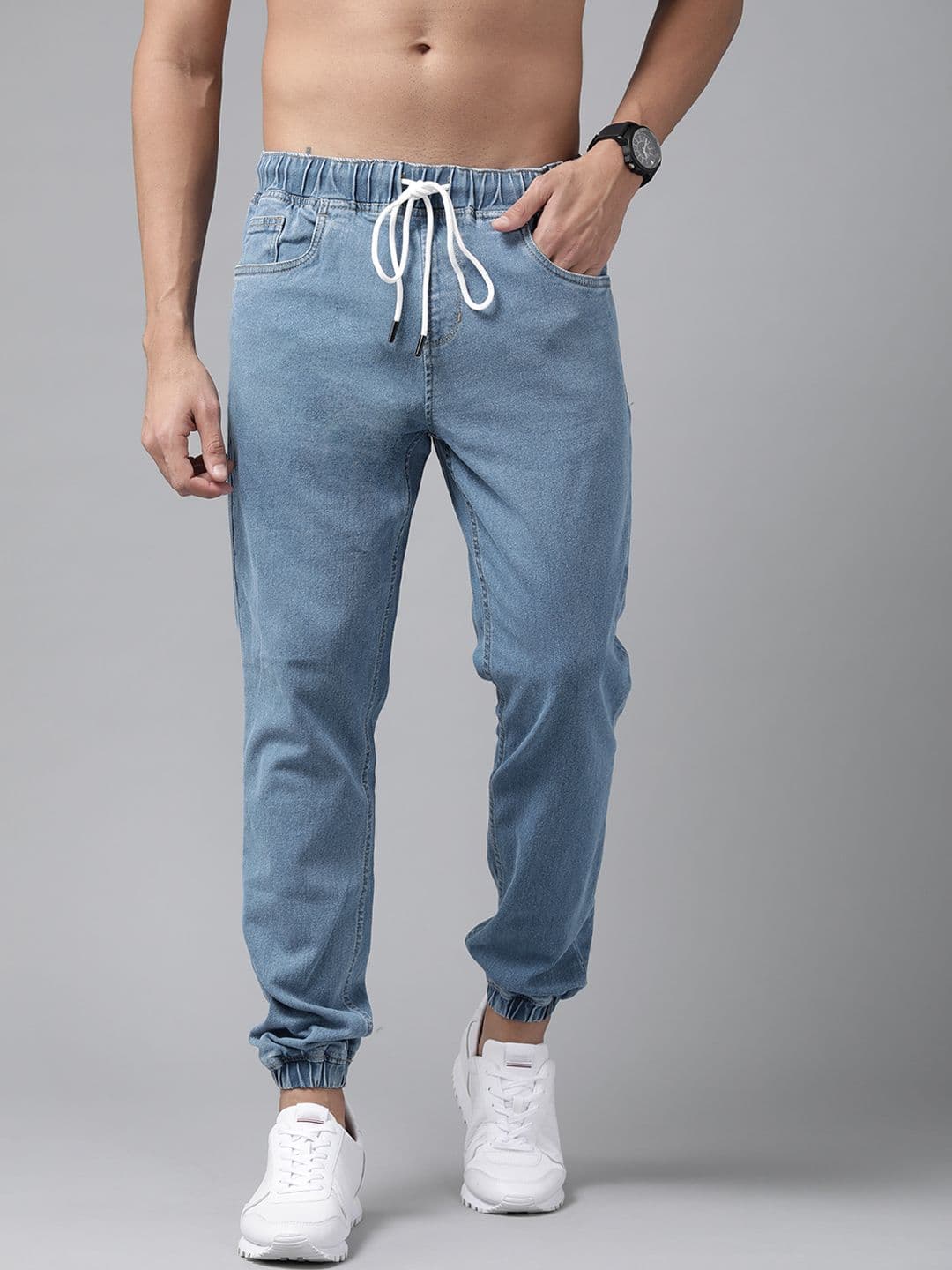 Roadster Men Blue Stretchable Jogger Jeans - view 1