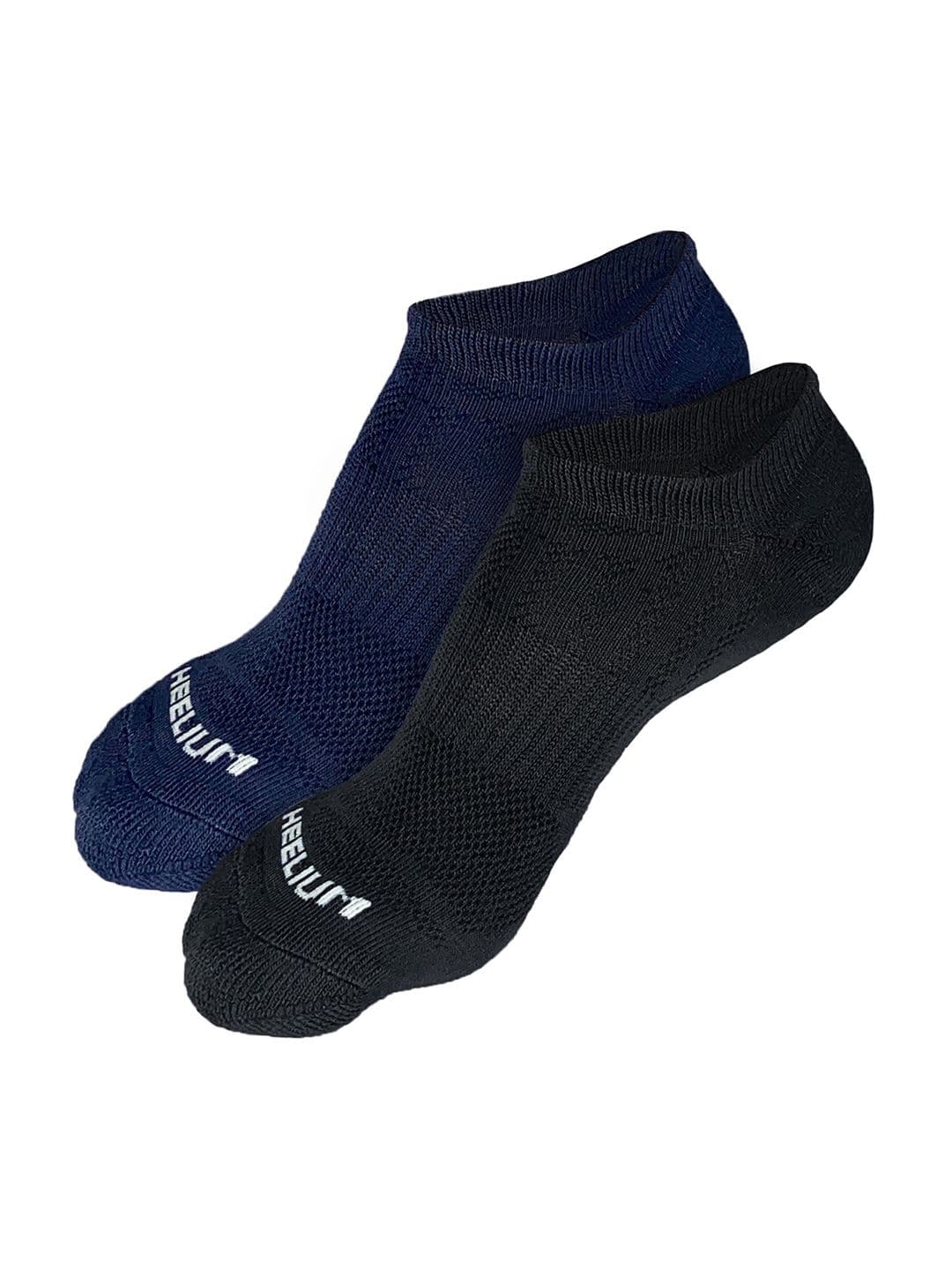 Heelium Men Set of 2 Odour-Free Breathable Padded Base Anti-bacterial Bamboo Ankle Length Socks - view 1