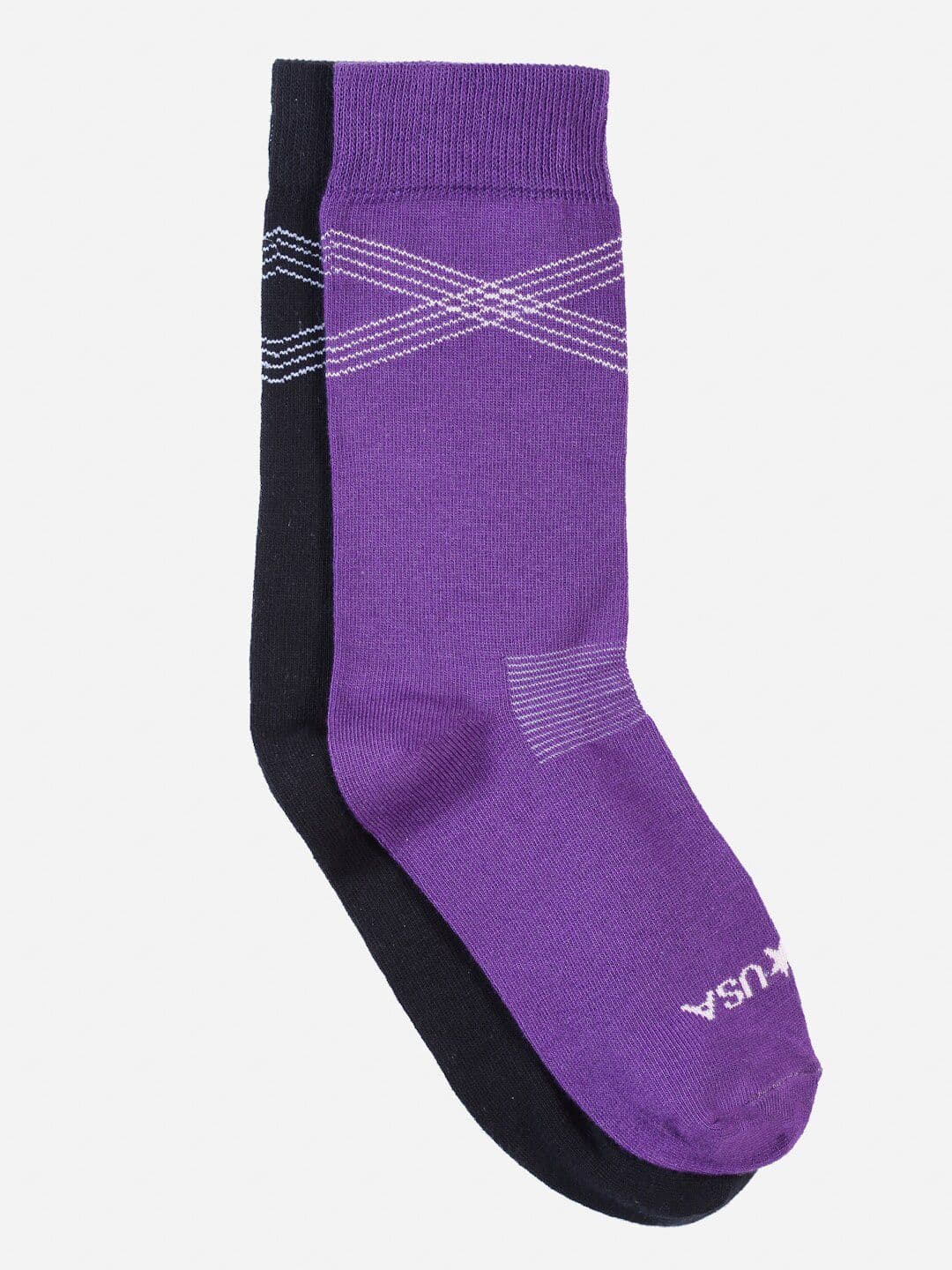 JUMP USA Men Pack of 2 Patterned Above-Ankle Length Socks - view 1