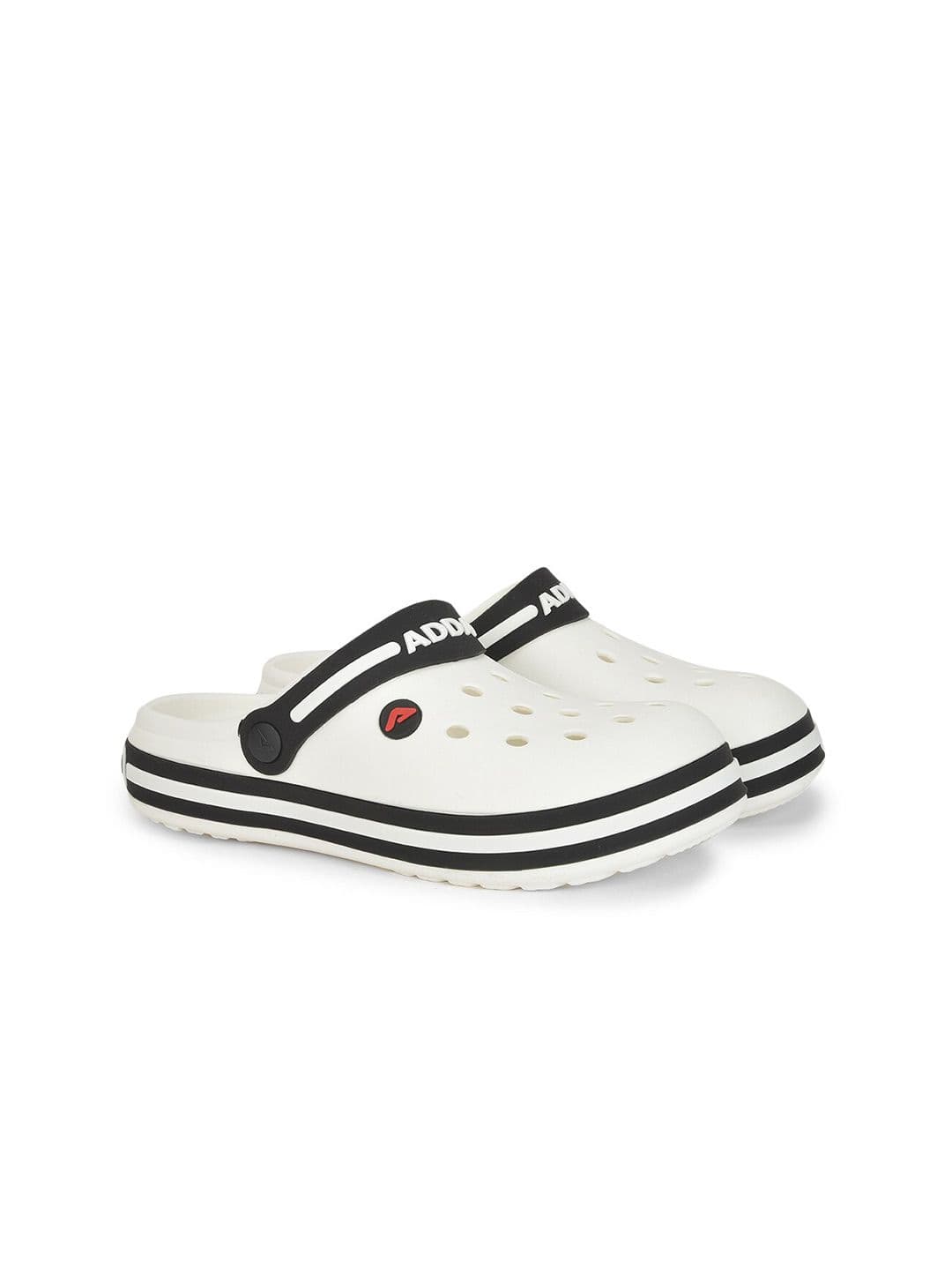 Adda Men White & Black Clogs - view 1