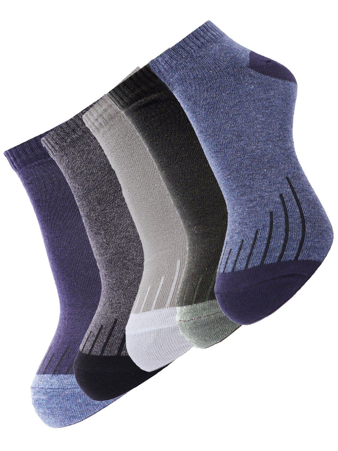 Dollar Socks Men Pack of 5 Assorted Cotton Ankle-Length Socks - view 1