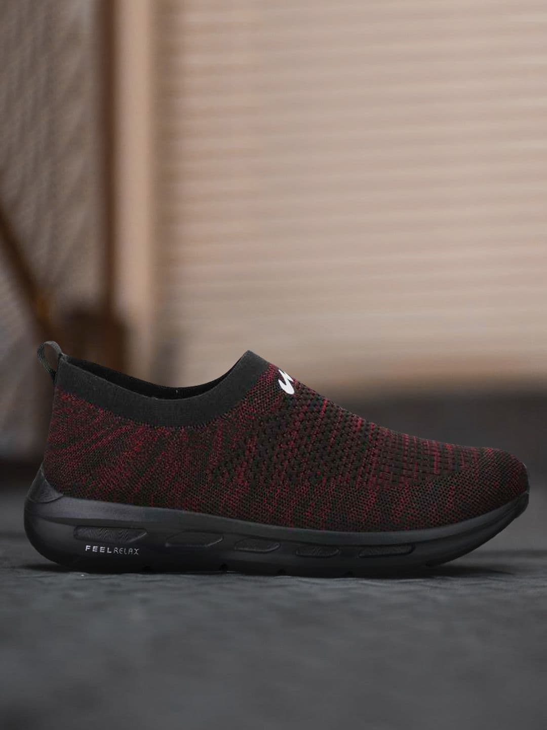 Campus Men KING PRO Red Mesh Walking Shoes - view 1