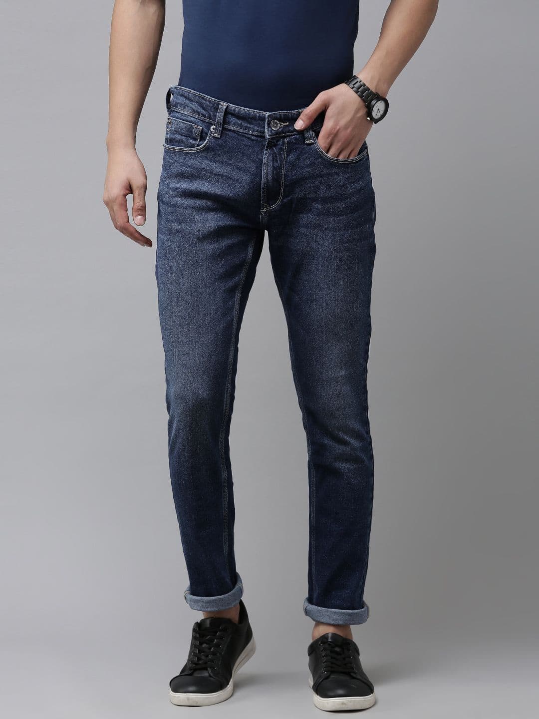SPYKAR Men Skinny Fit Faded Jeans - view 1