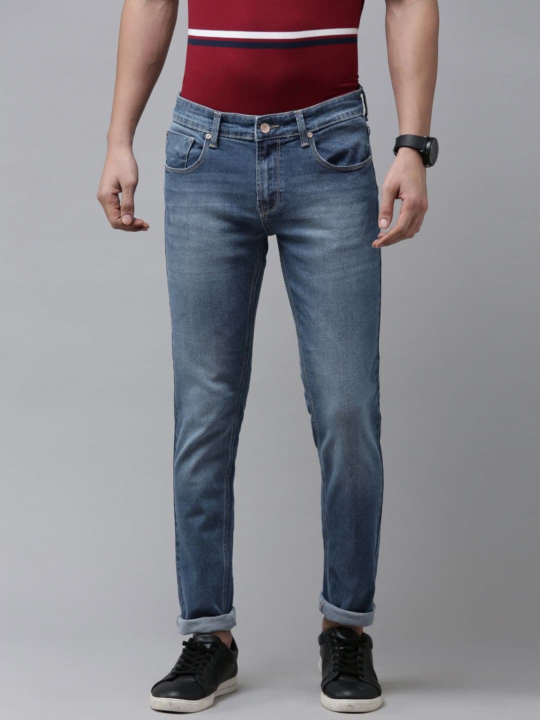 SPYKAR Men Skinny Fit Faded Jeans - view 1