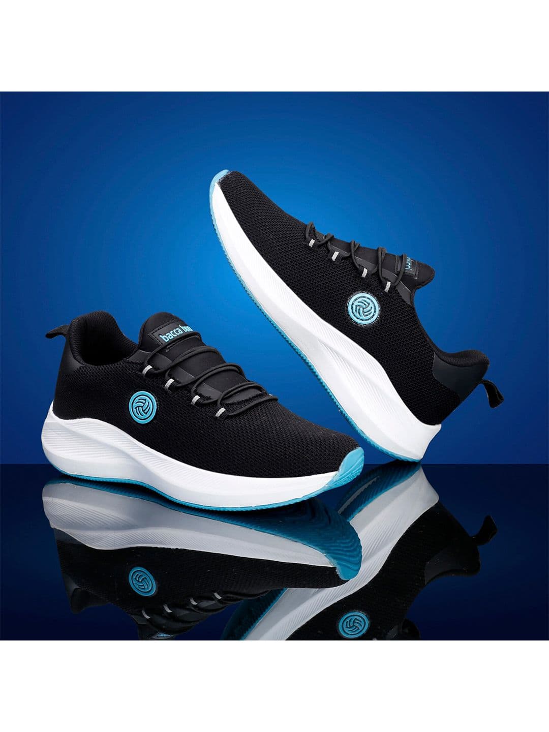 bacca bucci Savage Black Mesh Running Shoes - view 1