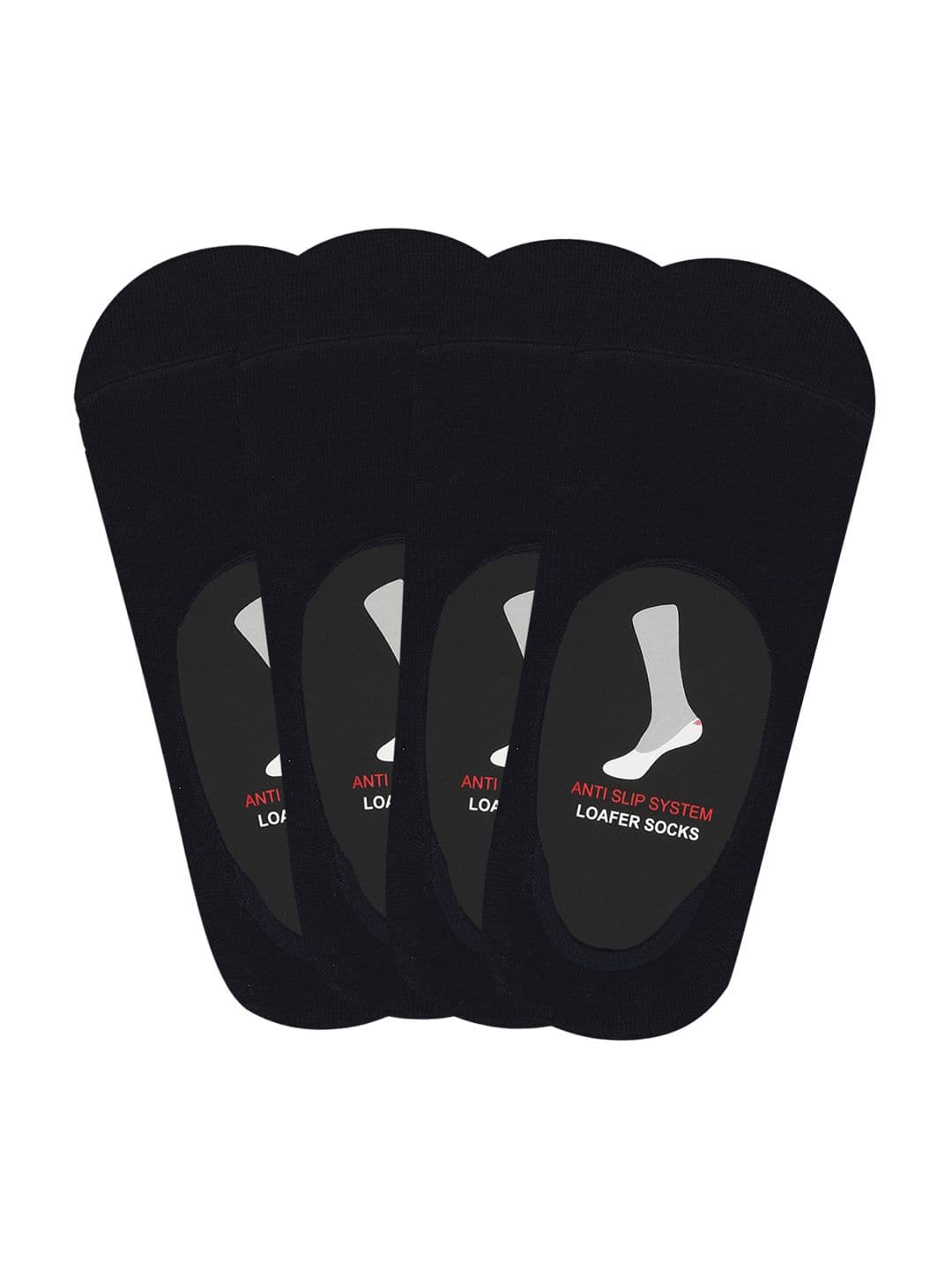 Socksxpress Pack of 4 Men AntiSlip Loafer Shoeliner Socks - view 1