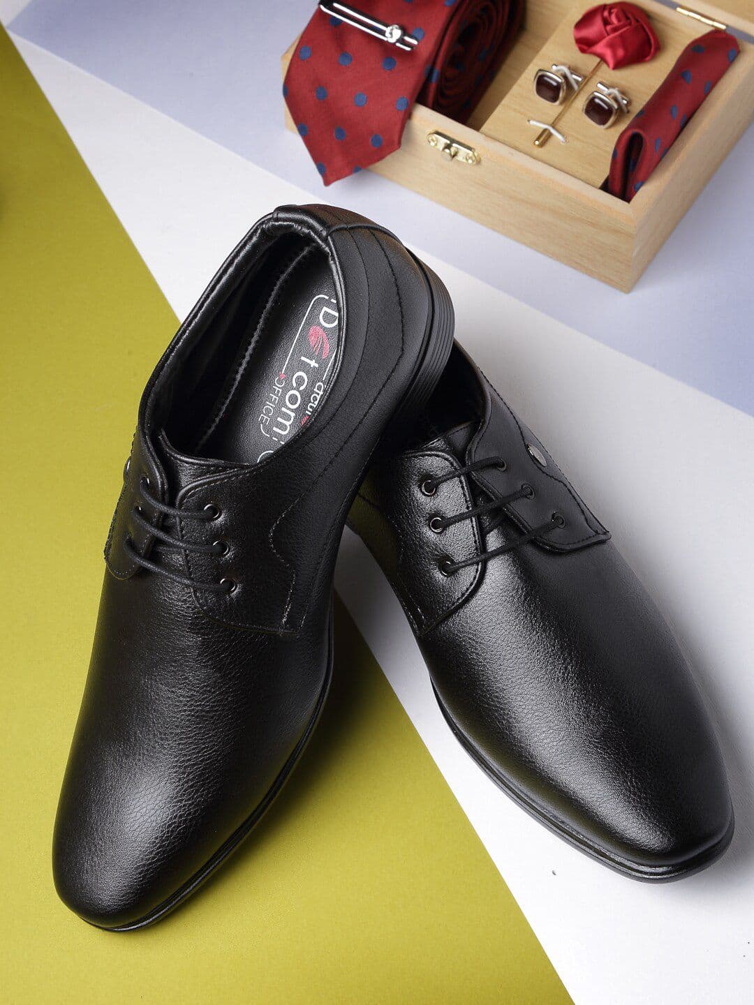 Action Men Black Solid Formal Derbys - view 1
