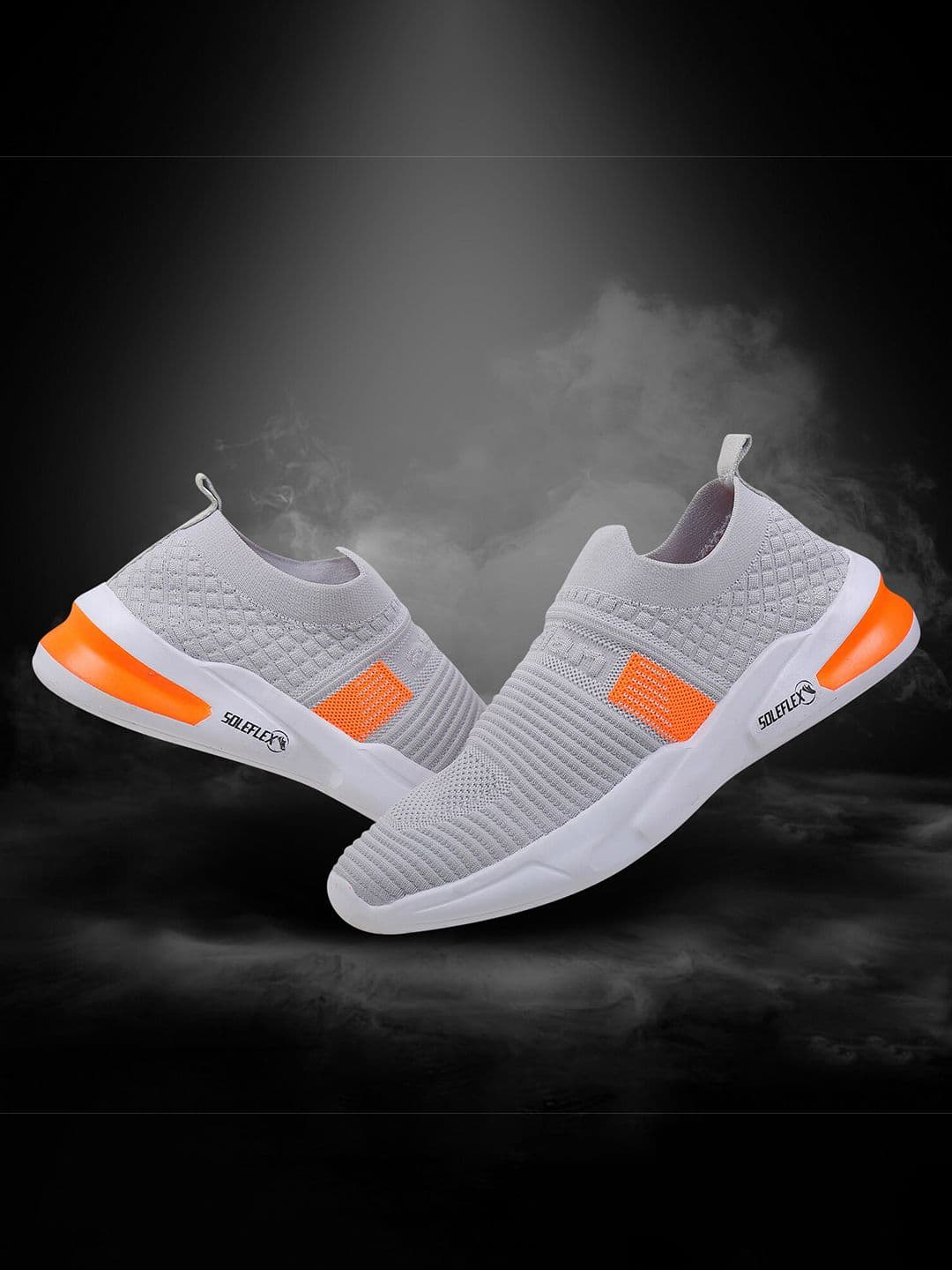 ASIAN Men Grey Mesh Hattrick-27 Regular Running Shoes - view 1