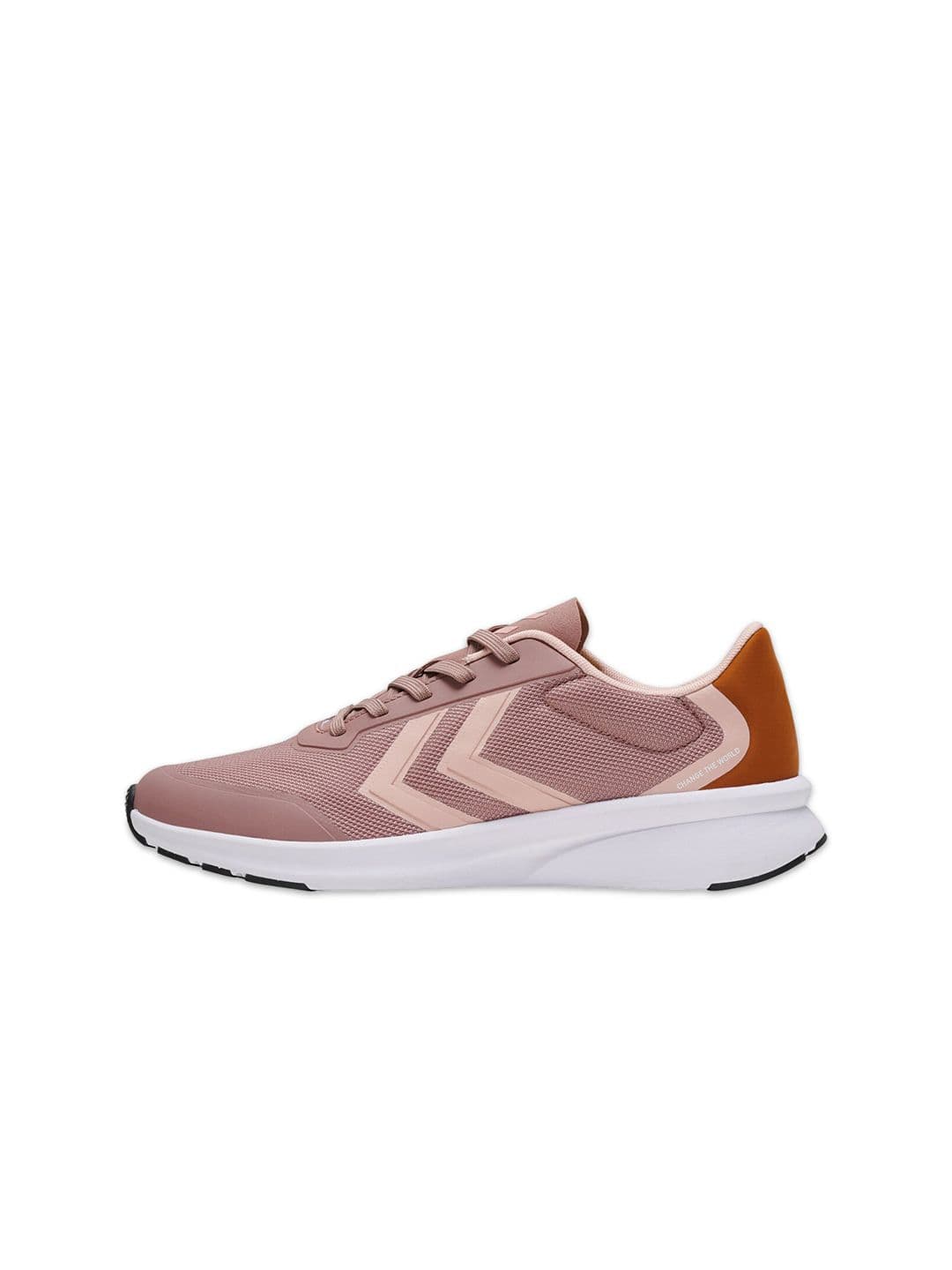 hummel Women Pink & White Mesh Walking Shoes - view 1
