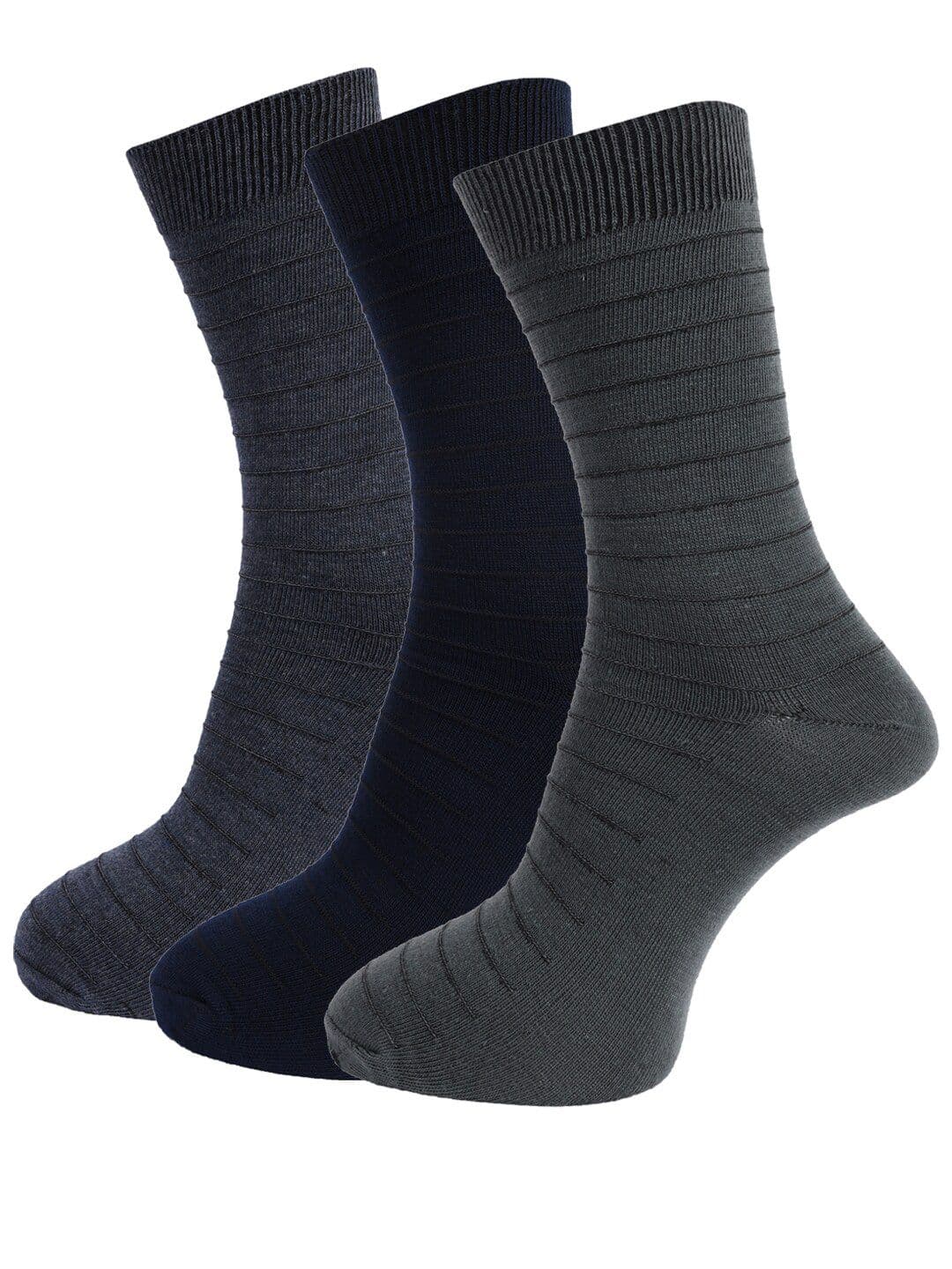 Dollar Socks Men Pack of 3 Assorted Patterned Above Ankle Length Socks - view 1