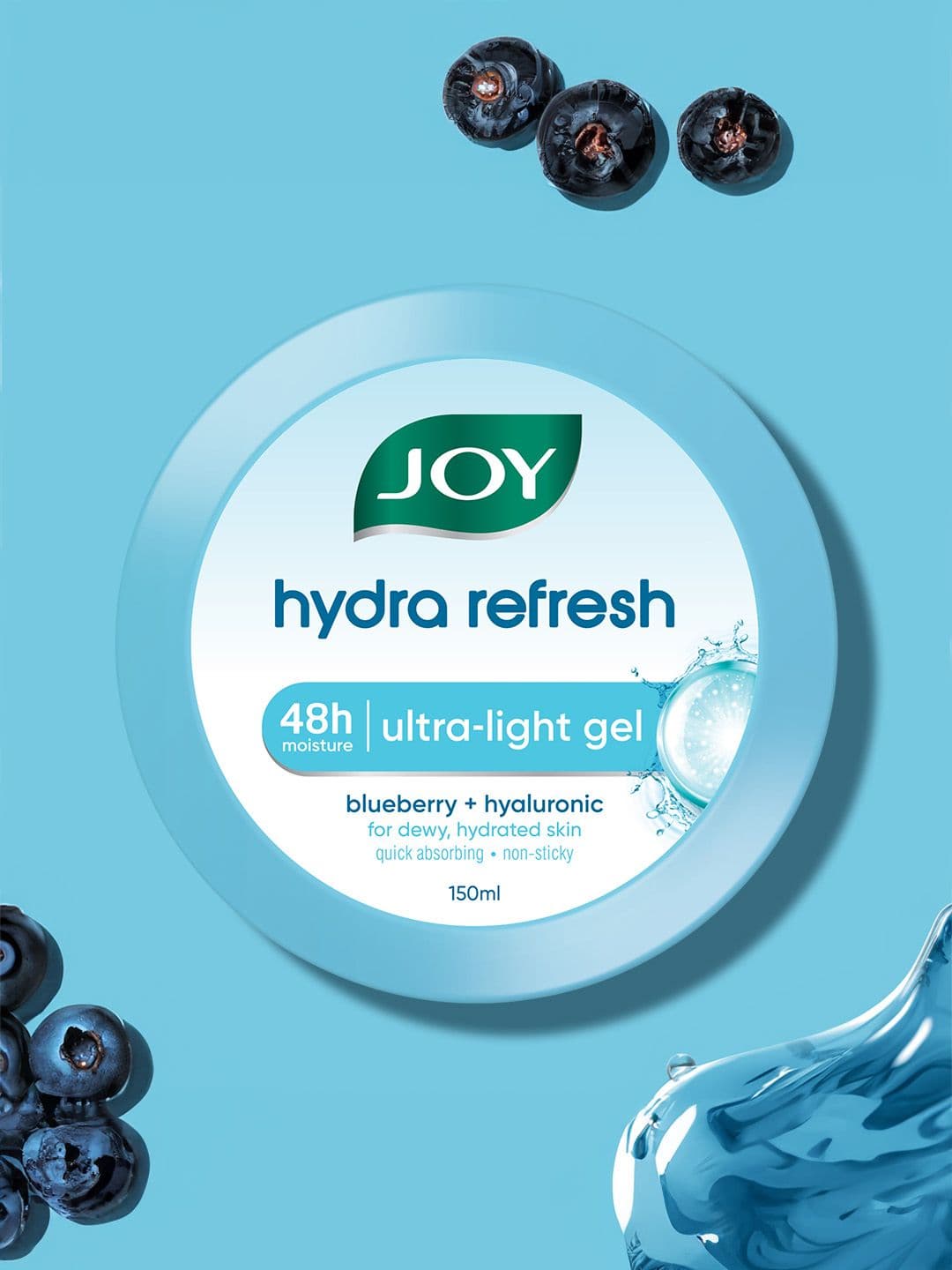 JOY Ultra Light Oil Free Face Moisturizer Gel with Hyaluronic Acid - 150ml - view 1