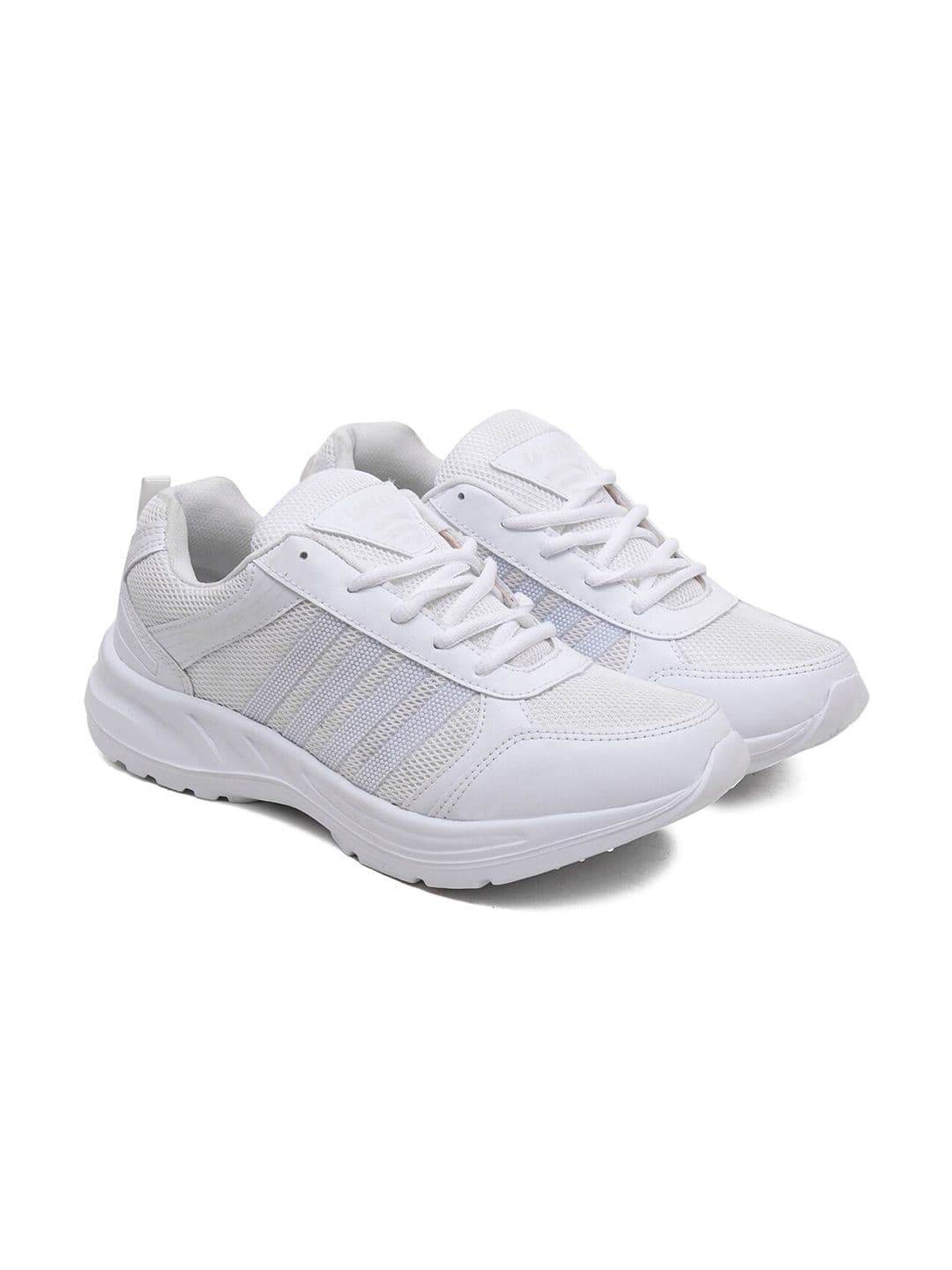 ASIAN Men White Mesh Running Sports Shoes - view 1