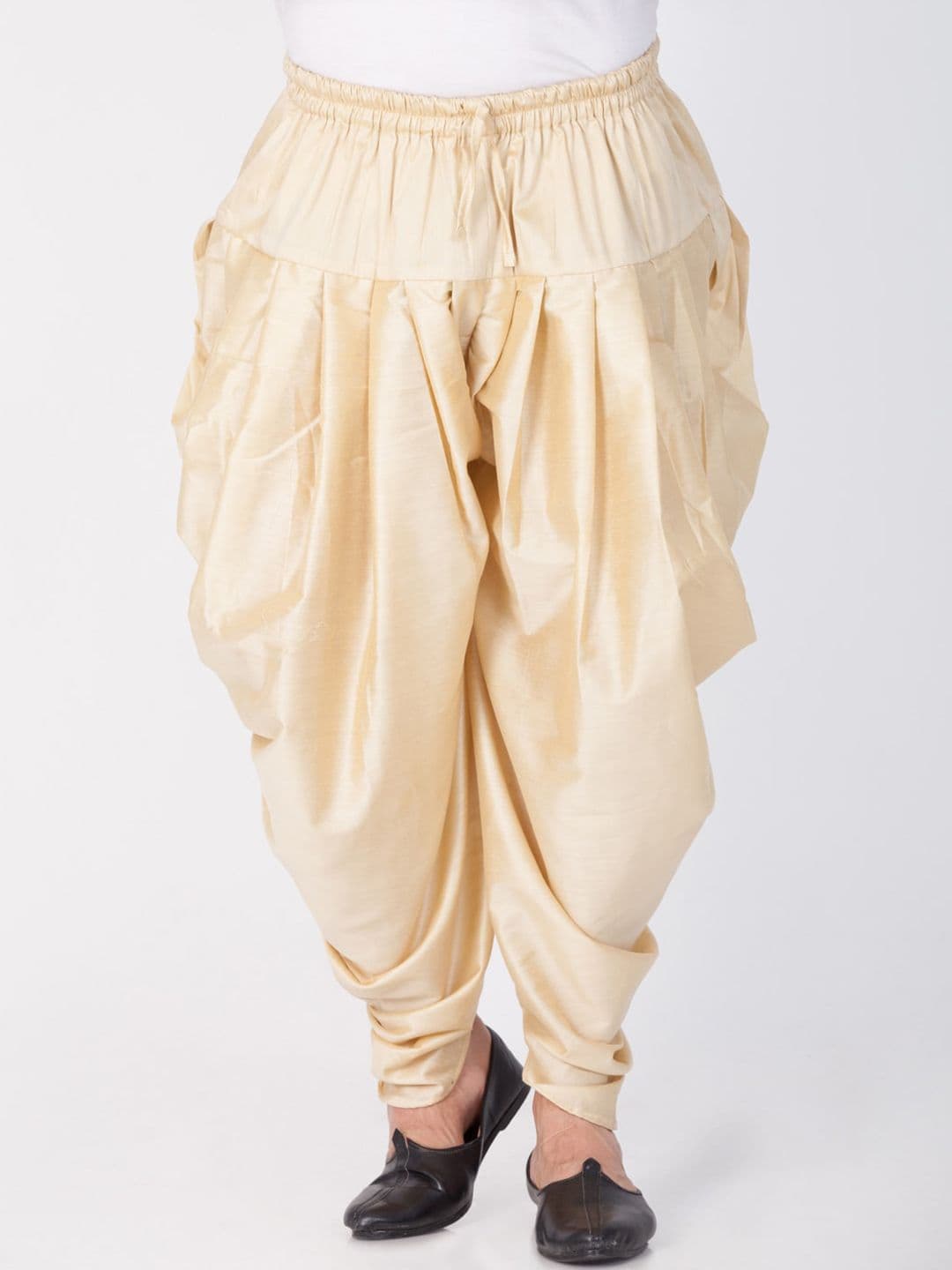VASTRAMAY Men Gold-Colored Solid Dhoti Pants - view 1
