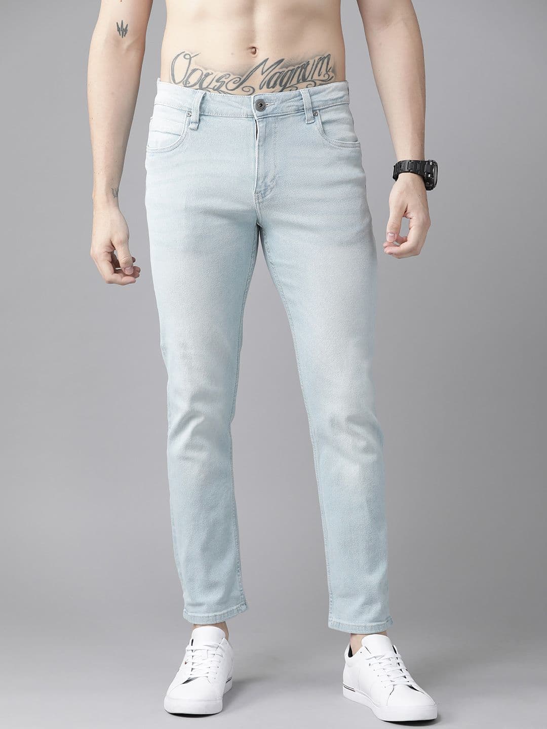 Roadster Men Blue Slim Tapered Fit Light Fade Stretchable Jeans - view 1