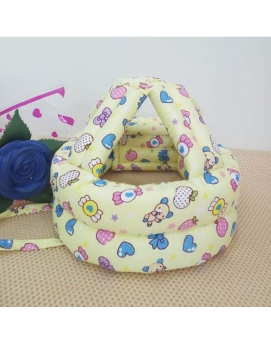 SYGA Kids Yellow Printed Helmet Head Protector - view 1