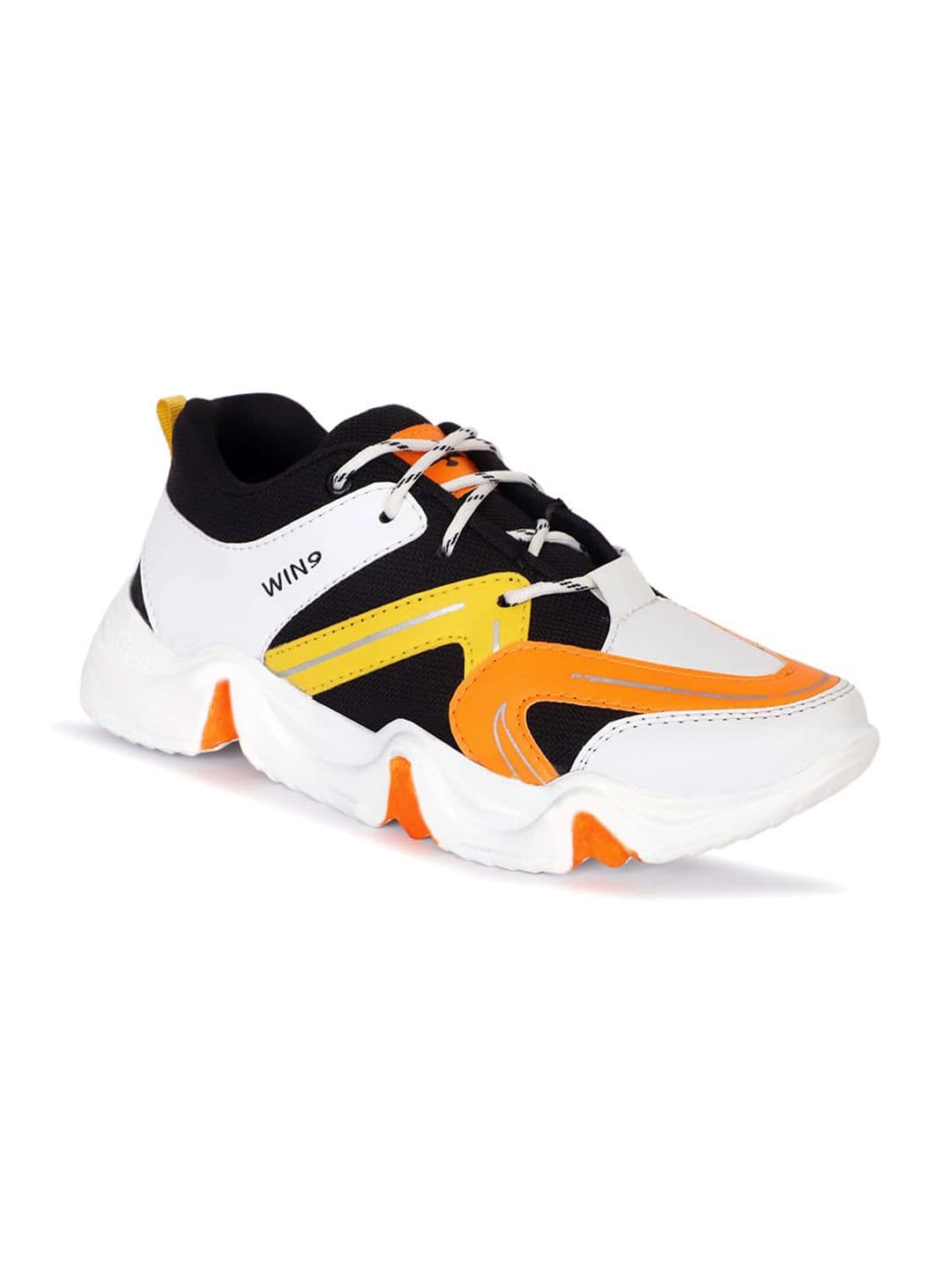 WIN9 Men Black Mesh Walking Non-Marking Shoes - view 1