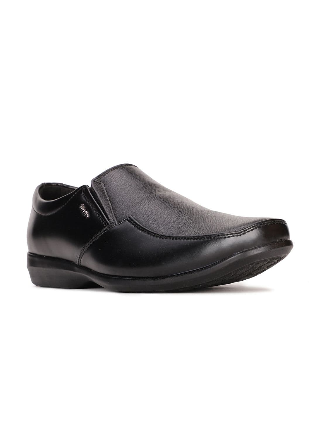 Bata Men Black Solid Synthetic Formal Slip-On Shoe - view 1